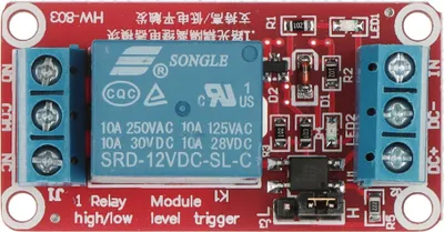Modul rele PK-551, 12V DC, 10A, i gjelbër - 1