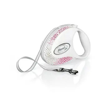 Rrip Flexi Glam Composition , për qen, M 5m / 25 kg, i bardhë