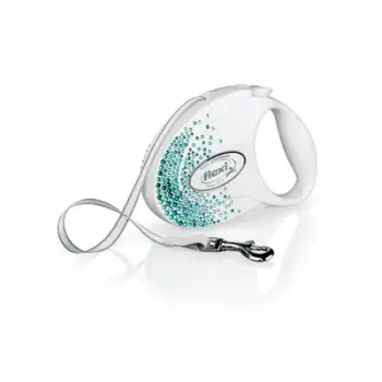 Rrip Flexi Glam Splash Ocean, për qen, M 5m / 25 kg, i bardhë