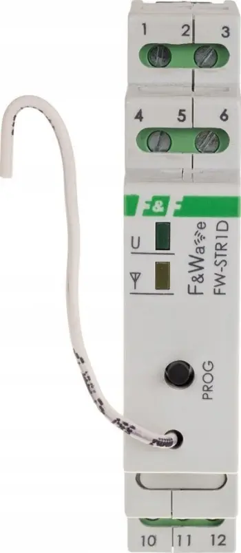 Modul radio për roleta F&amp;Wave FW-STR1D-P, 230V, montim në shinë DIN