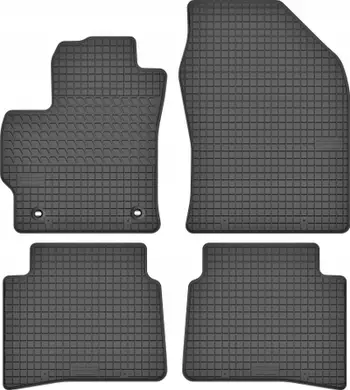 Tapeta dyshemeje gome Motohobby Toyota Corolla XII, set 4 copë, për modele nga 2018, të zeza