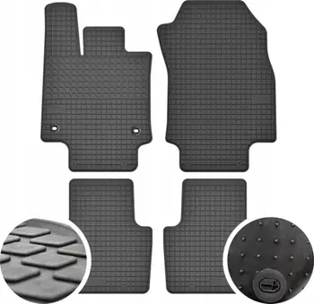 Tapeta gome për veturë Toyota RAV4 V, set 4 copë, me stopper, të zeza