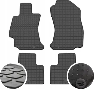 Tapete gome Subaru Forester IV, set 4 copë, 2012-2018, të zeza - 1