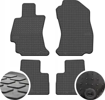 Tapete gome Subaru Forester IV, set 4 copë, 2012-2018, të zeza