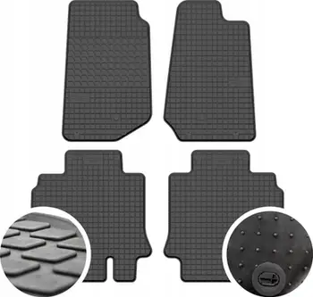 Tapete gome për Jeep Wrangler JK III, set 4 copë, 2007-2018, të zeza