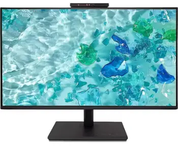 Monitor Acer Vero B327QK B1, 32", 4K UHD, me kamerë, i zi