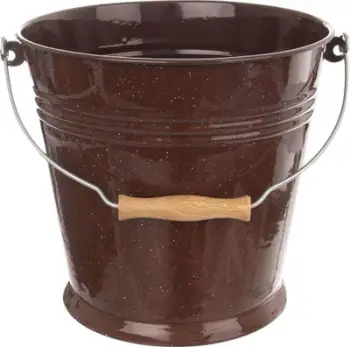 Kovë Orion Enamelled Bucket, 10L, kafe