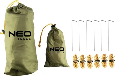 Tarp kampingu Neo, 360x290cm, 210T PU3000, i gjelbër - 2