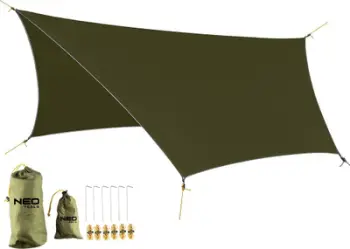 Tarp kampingu Neo, 360x290cm, 210T PU3000, i gjelbër