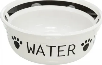 Tas qeramike për ujë Trixie Water, 20 cm, i bardhë - 1