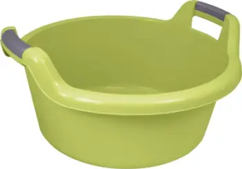 Tas plastik Curver Round Bowl With Handles, 27L, jeshil