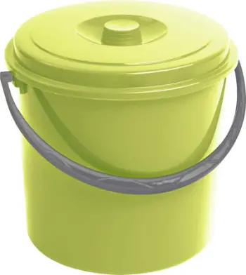 Kovë CURVER 10L me kapak, plastike, e gjelbër