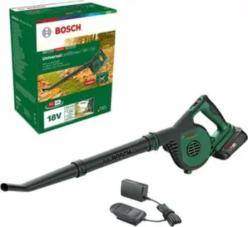Fshesë kopshti me erë Bosch UniversalLeafBlower 18V-130, pa kabllo, me bateri 18V