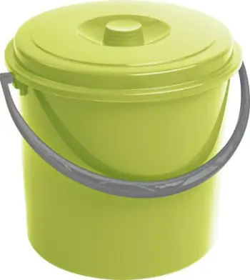 Kovë Keter Curver Bucket 235238, 16L, me kapak, e gjelbër e çelët