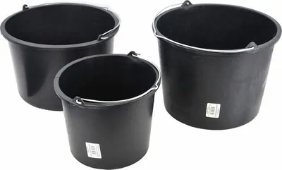 Kovë ndërtimi AWTools Construction Bucket, 10L, PVC, e zezë - 3