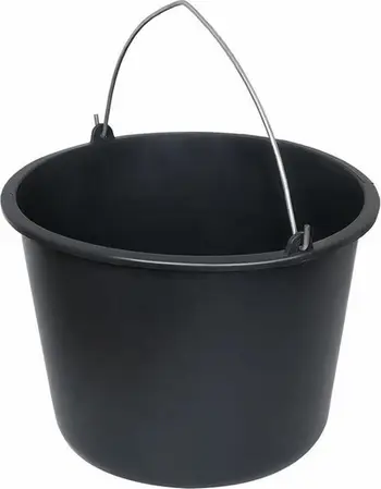 Kovë ndërtimi AWTools Construction Bucket, 10L, PVC, e zezë