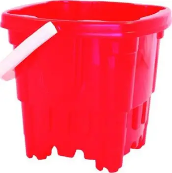 Kovë rëre Castle Bucket, formë kështjelle, plastike, shumëngjyrëshe
