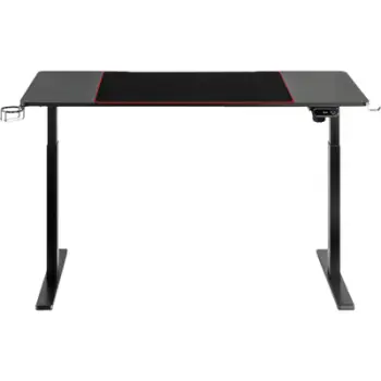 Tavolinë gaming elektrike Serioux Elysium, RGB, 140x60 cm, e zezë