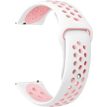 Rrip ore Eternico Sporty Universal Quick Release, 20mm, i bardhë me rozë