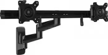Krah muri për monitorë StarTech.com ARMDUALWALL, për 2x 24", VESA, i zi