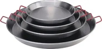 Tavë paella De Buyer Mineral B Element, 32 cm, çelik, doreza të kuqe