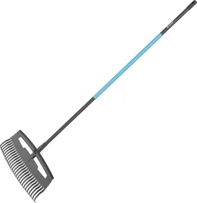 Fshesë gjethesh Cellfast IDEAL PRO Large Leaf Rake 525mm, dorezë alumini, plastike, blu - 1