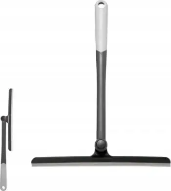 Fshesë gome 5 Five Simply Smart, koka rrotulluese, 34cm, gri