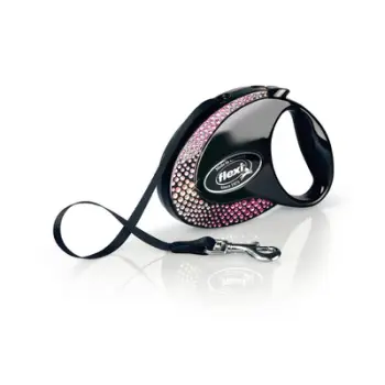 Rrip-ruletë Flexi, për qen, M - 5m / 25kg, i zi