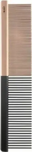 Krehër për kafshë EBI Noir Light Up Comb, çelik inoks, 13.2x2.1cm, i argjendtë