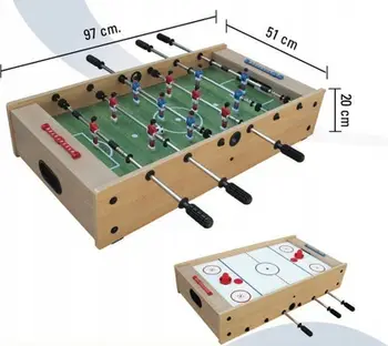 Tavolinë futbolli Garlando F Mini, 2 në 1, për fëmijë, shumëngjyrëshe