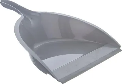 Fshesë me kazmë për dysheme, dorezë bambu, plastike, gri - 3