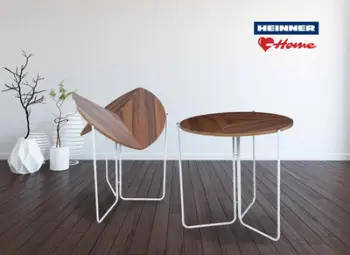 Tavolinë palosëse ngrënie Heinner NUC, 80x80x72 cm, MDF, e bardhë