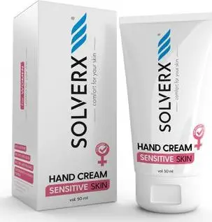 Krem duarësh Solverx Sensitive Skin, për lëkurë të ndjeshme, 50ml
