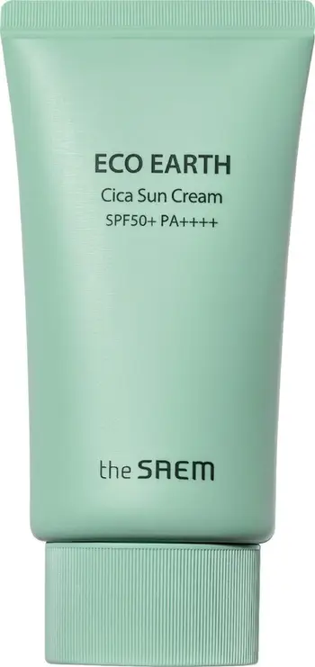 Krem dielli The Saem Eco Earth Cica Sun Cream, SPF50+ PA++++, 50g