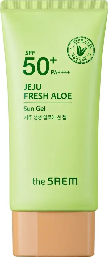 Krem dielli The Saem Jeju Fresh Aloe Sun Gel, SPF50 PA++++, 50g