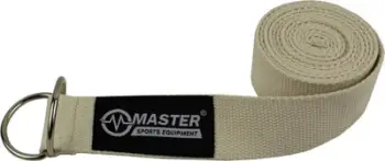 Rrip yoga Master Cotton, 183cm, pambuk, i bardhë