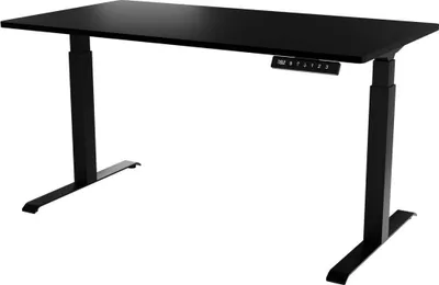 Tavolinë zyre Moon Long, rregullim elektrik lartësie, 150x80 cm, e zezë - 1