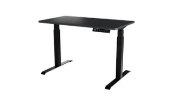 Tavolinë zyre Moon, elektrike me rregullim lartësie, 121x67cm, antracit e zezë