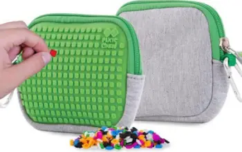 Çantë ruajtëse Pixie Crew Storage Pouch, panel silikoni, 15 cm, gri me jeshile
