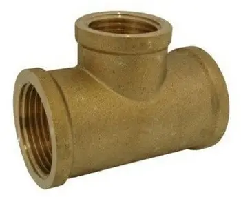 Tee bronzi GEBO 130-22BR, lidhje me filetë, reduktive