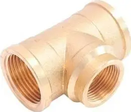 Tee reduktuese bronzi për ujë, 1" x 1/2" x 1"