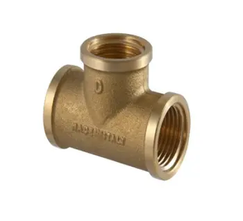 TEE hidraulike TDM BRASS 14964995, 3 4", bronz