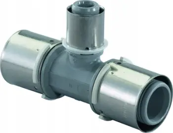 Tee Uponor S-Press Composite PPSU, T-pjesë e reduktuar 63-32-63