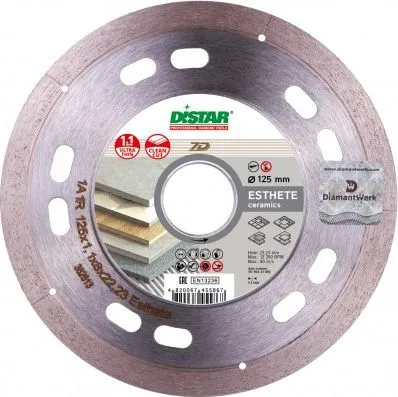 Teh diamant për pllaka Klingspor 1A1R 11115421009, 115mm, vrima 22.2mm, gri - 1