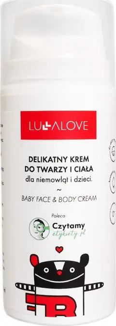 Krem trupi dhe fytyre LullaLove Delicate, 100 ml, për lëkurë të ndjeshme