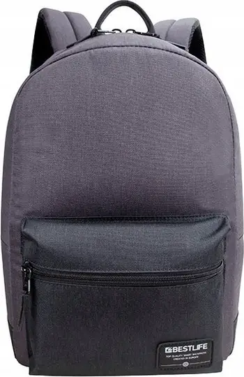 Çantë shpine për laptop Bestlife Audrey, 14.1", poliester, gri