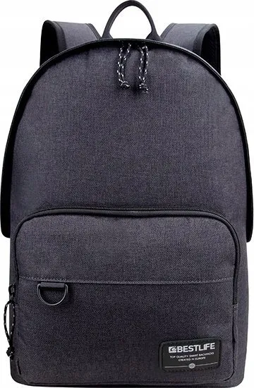 Çantë shpine për laptop Bestlife Devon, 15.6", poliester, gri - 1