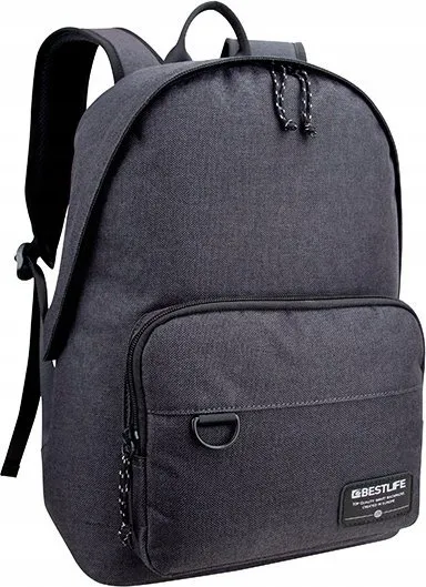 Çantë shpine për laptop Bestlife Devon, 15.6", poliester, gri - 2