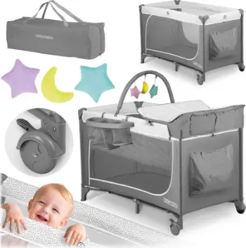 Krevat për fëmijë Ricokids RK-241, 125x65x78cm, i hirtë