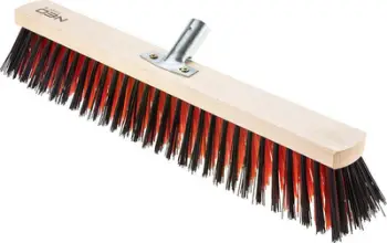 Fshesë rrugësh Neo Tools Street, 50 cm, mbajtës metalik, dru ahu